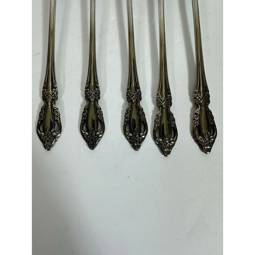 Oneida Distinction Deluxe HH Kennett Square Appetizer Cocktail Forks Set Of 5